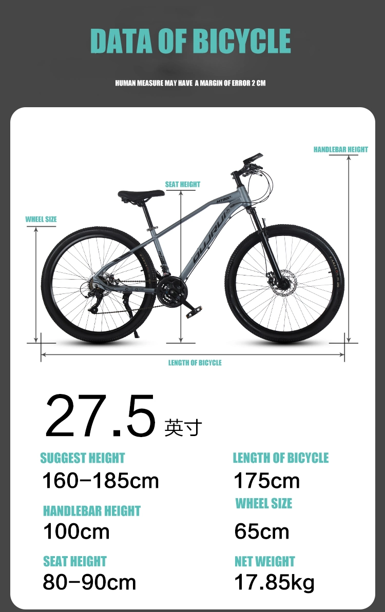 27.5 pollici più leggera Aluminico Mountain Bike Leggia Forch Downcountry Mountain Bike 2